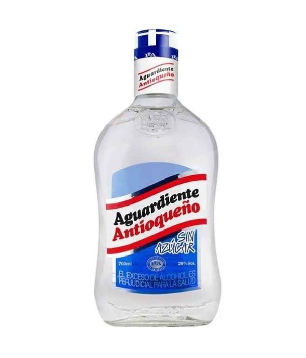 AGUARDIENTE ANTIOQUEÑO SIN AZUCAR 0,70 L.